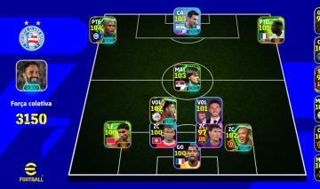 Conta eFootball 3150 de Força Coletiva Jogadores Épicos