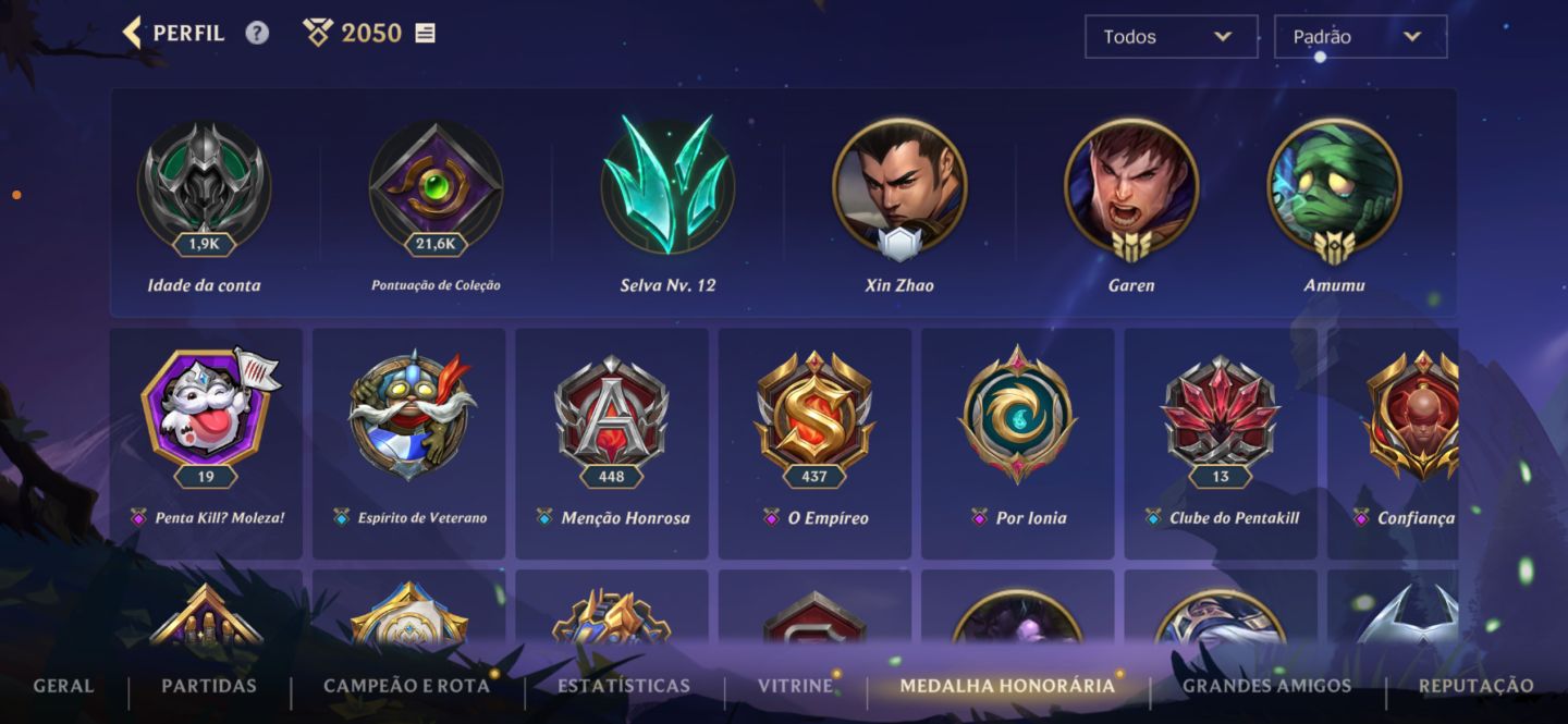 Conta Wild Rift Mestre 3 full champs, 82 skins