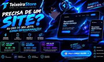[ENTREGA EM ATÉ 7 DIAS]Criação de SITE PROFESSIONAL!