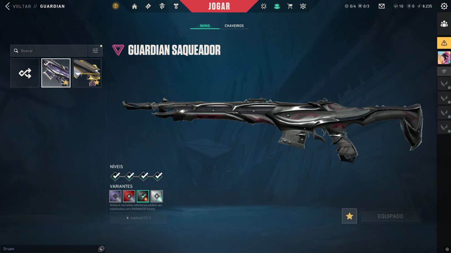 CONTA VALORANT ASC 1 FULL ACESSO CHAVEIRO DE RAD V26 E V25 VARIAS SKINS