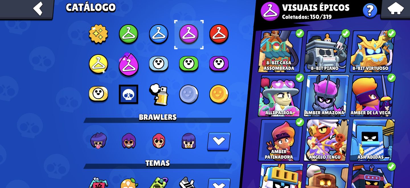 Conta 104 Brawlers + 345 Skins + 44Mil Troféus + Recursos