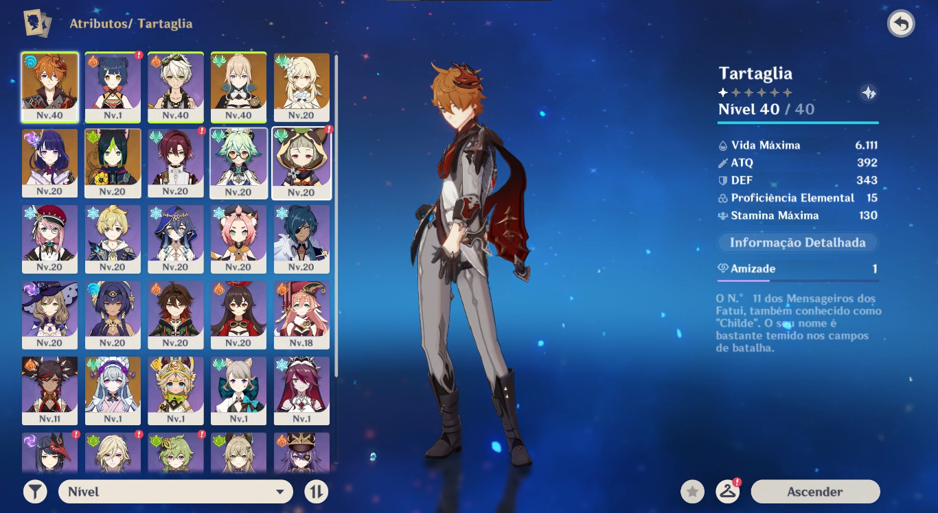CONTA GENSHIN IMPACT 33 T5 + DIVERSOS T5 EM TODOS OS SERVERS