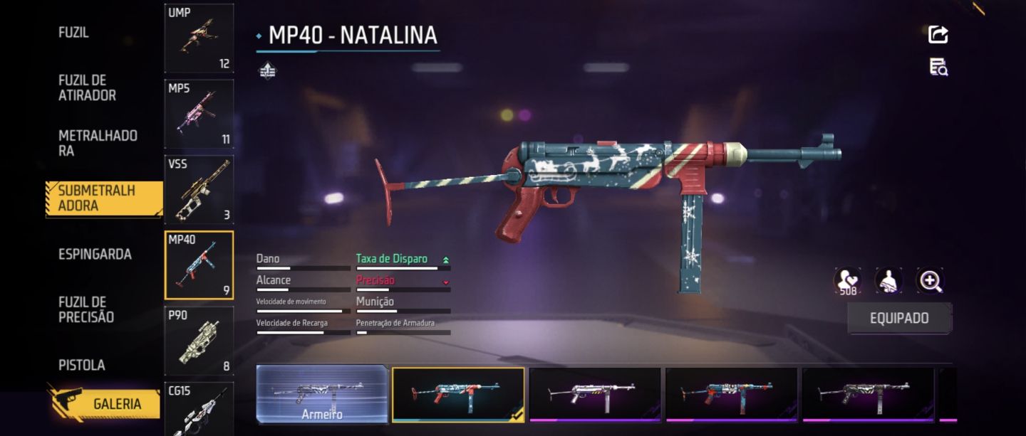 CONTA FREE FIRE RARA! MUITAS ARMAS COM VELOCIDADE +2 PARA APOSTADO!!