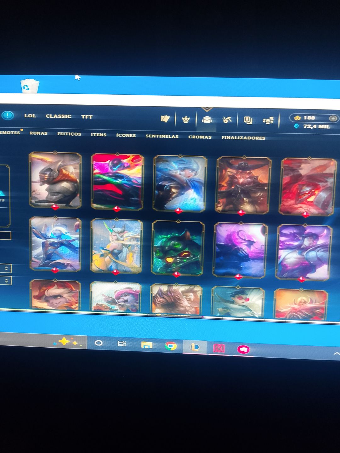 Continha para seu dia a dia com várias skins lendárias e épicas