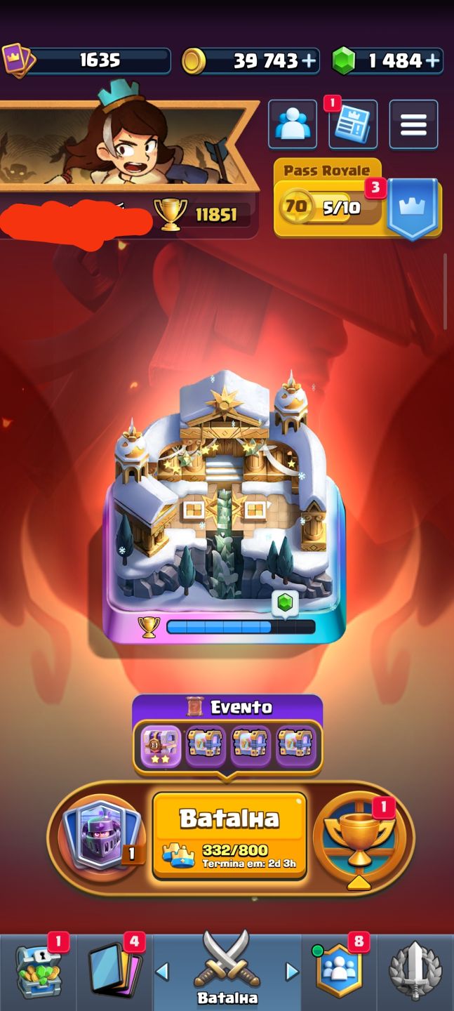 Conta antiga de Clash Royal