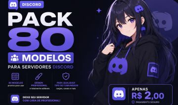 PACK 80 MODELOS DE SERVIDORES PARA DISCORD [ENTREGA AUTOMÁTICA]