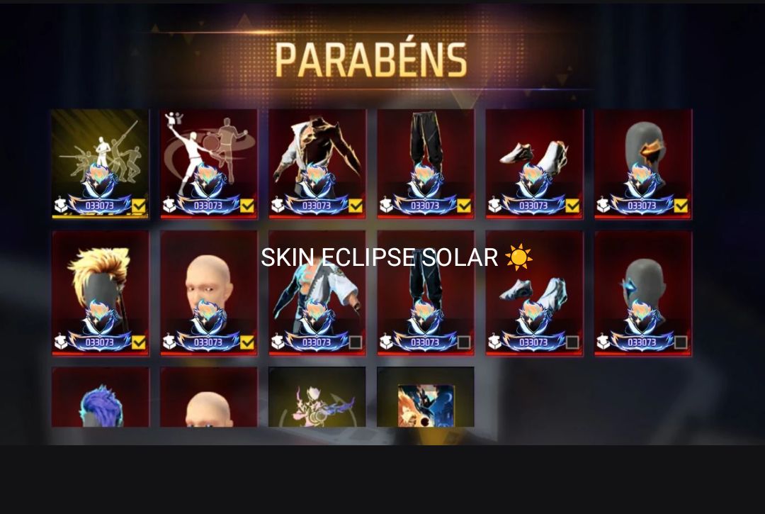 MENOR PREÇO! CONTAS FREE FIRE COM CALÇA ANGELICAL, NARUTO, ECLIPSE SOLAR, SASUKE