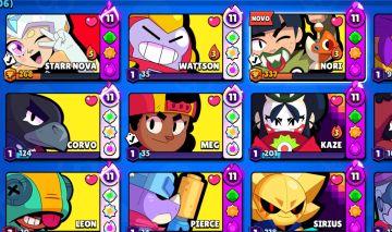 CONTA BRAWL STARS FULL + DE 95 BRAWLERS PODE 11 E BUFFIES