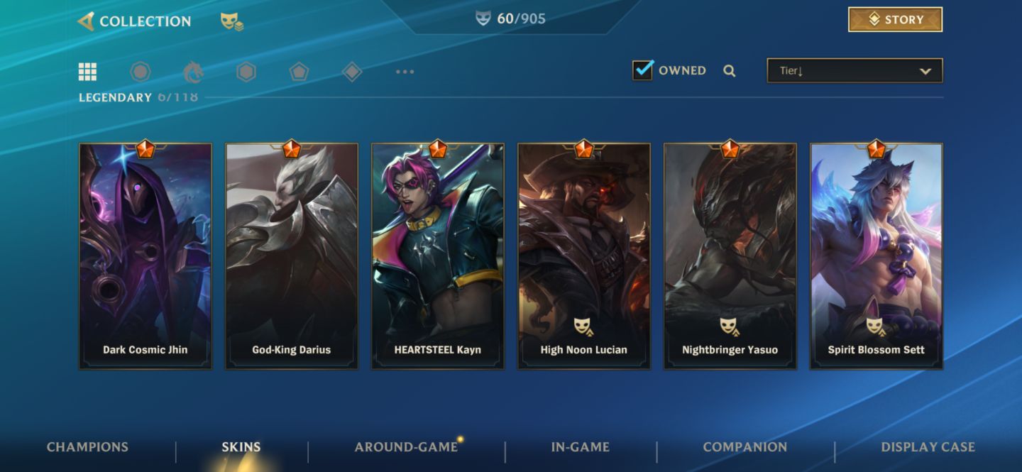 Conta Wild Rift Diamante com 60 Skins