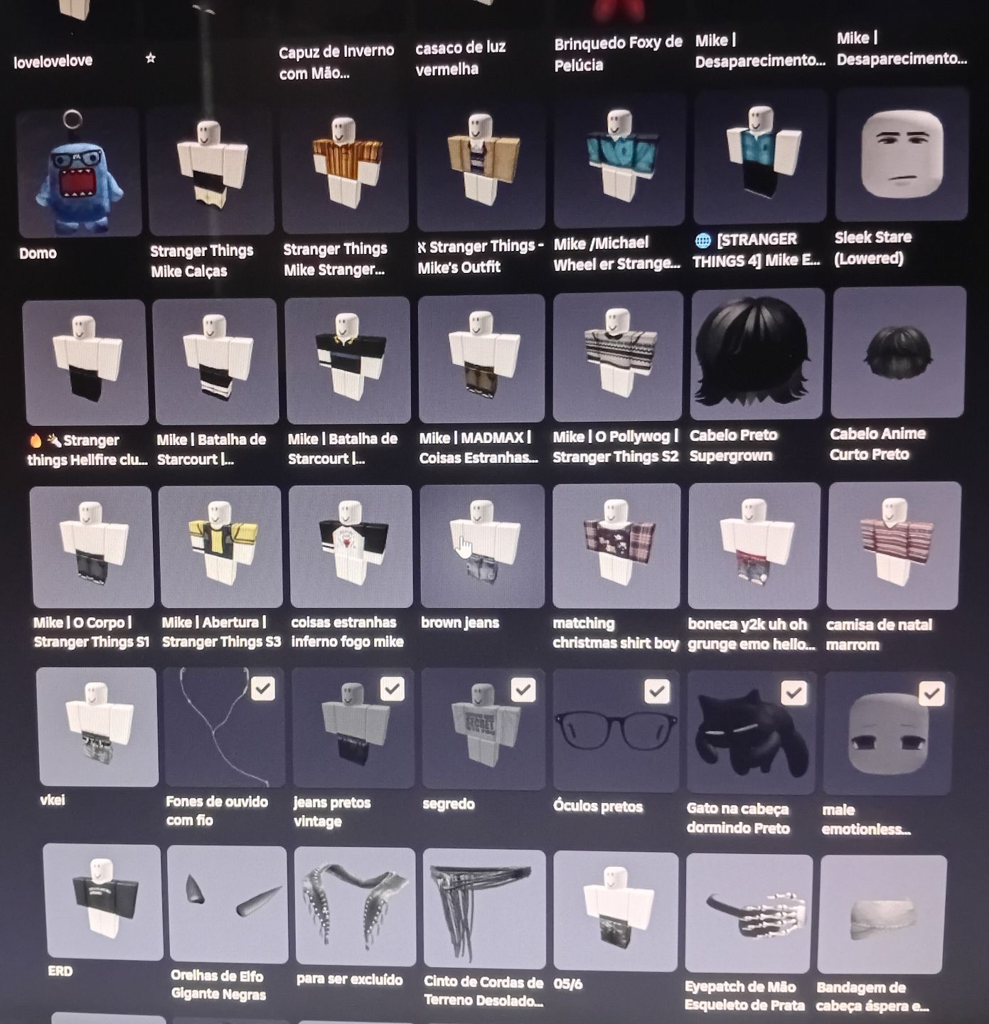 CONTA ROBLOX TOP MUITAS SKINS