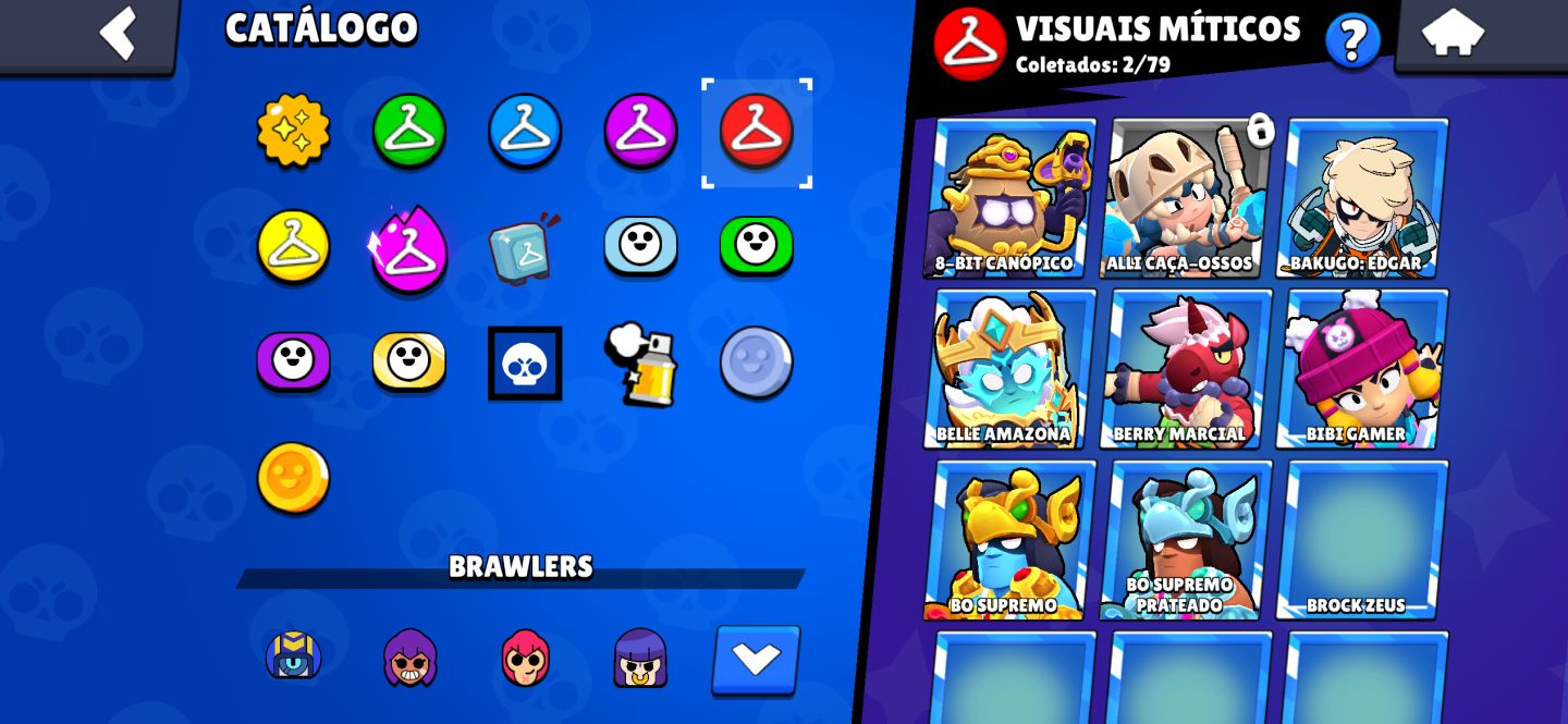 Conta Brawl Stars | 62 Brawlers | 13k Troféus