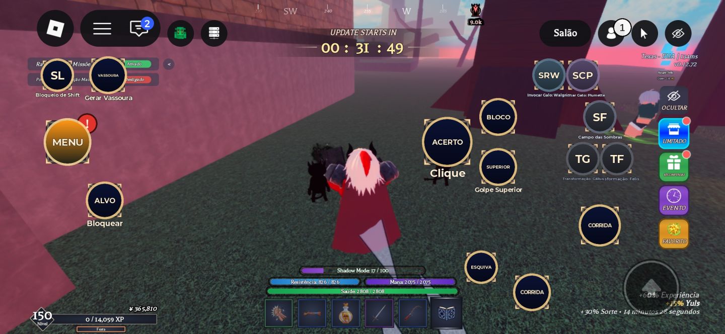 Conta de blox fruits com v4 + CDK com 20M de Belly (melhor preço) + outros jogos