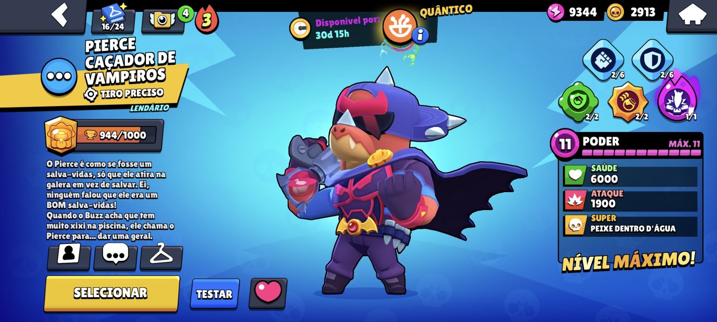 Conta Brawl Stars | 8.647 Troféus | 19 Brawlers | Várias Skins