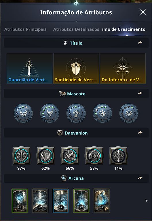 CONTA AION 2 CLERIC 2200 DE GS,96kCP, LV 45 COM ARQUEIRA ALT LV 45