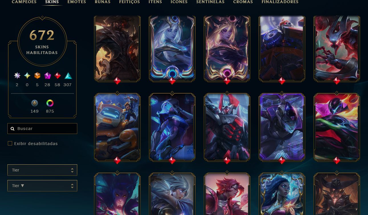 Conta do LoL desde 2015