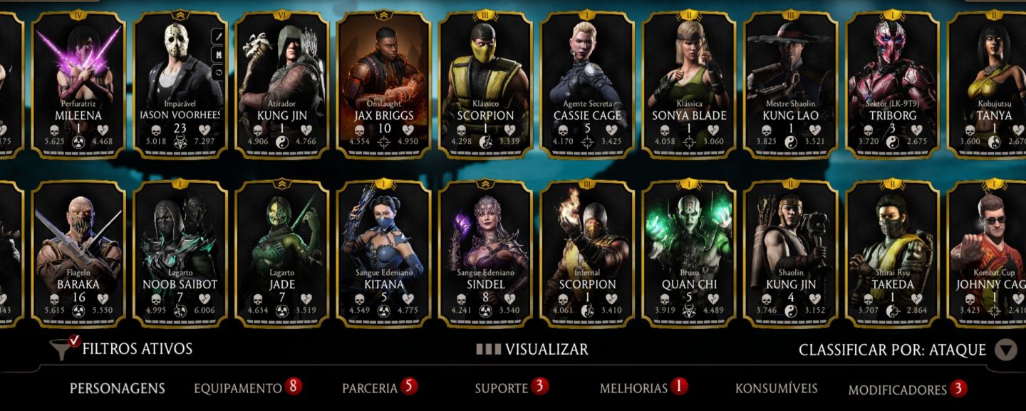Conta mortal kombat mobile a venda!