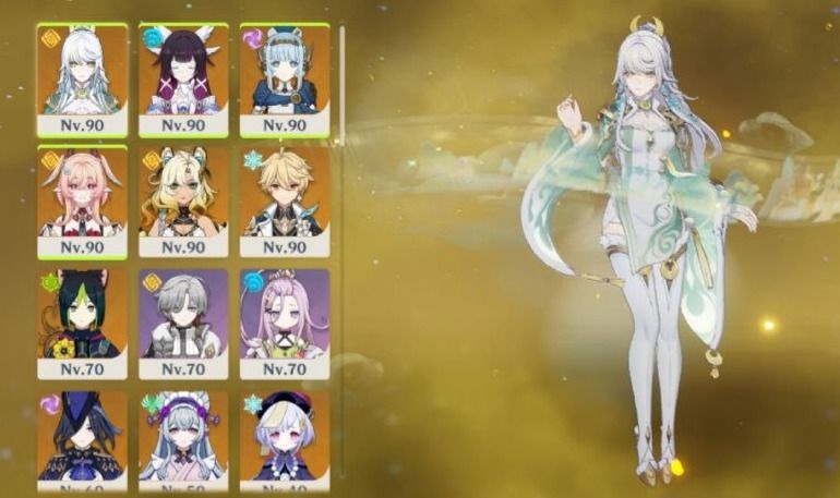 Conta Genshin Zibai + Assinatura, Ineffa + Assinatura, Linnea, Columbina e mais.