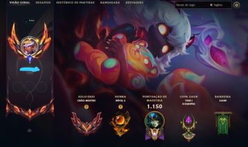 Conta de league of legends gm main sup (mts skins com borda) (valor negociável)