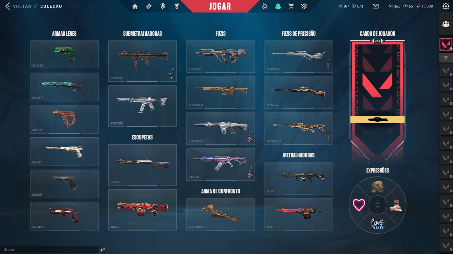 Conta valorant varias skins e rara