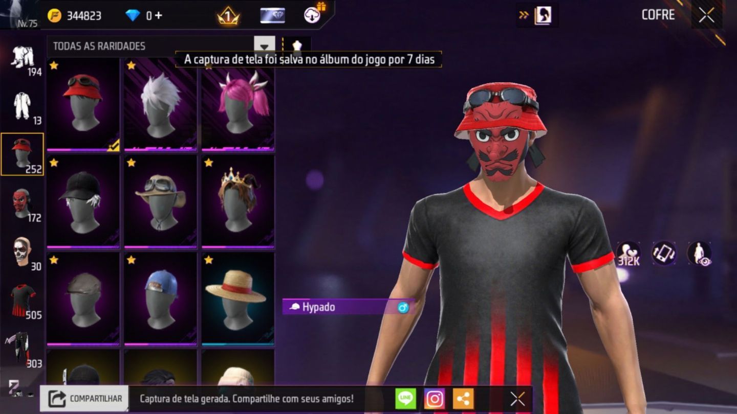 Conta de Free Fire para venda, interessados chamar no chat.