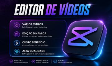 EDIÇÃO / EDITOR DE VÍDEO - BARATO