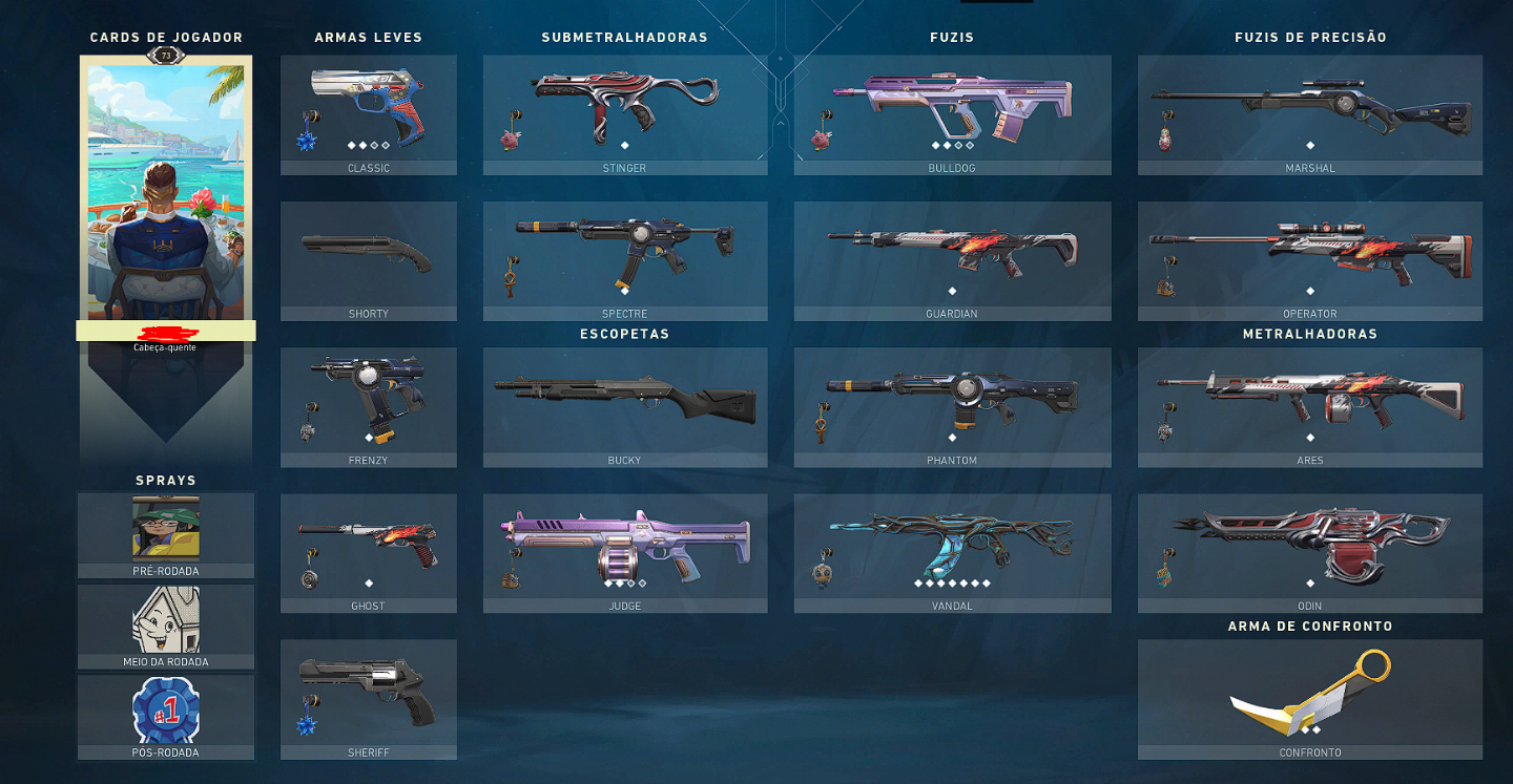 Conta com Karambit sublime e alguns passes
