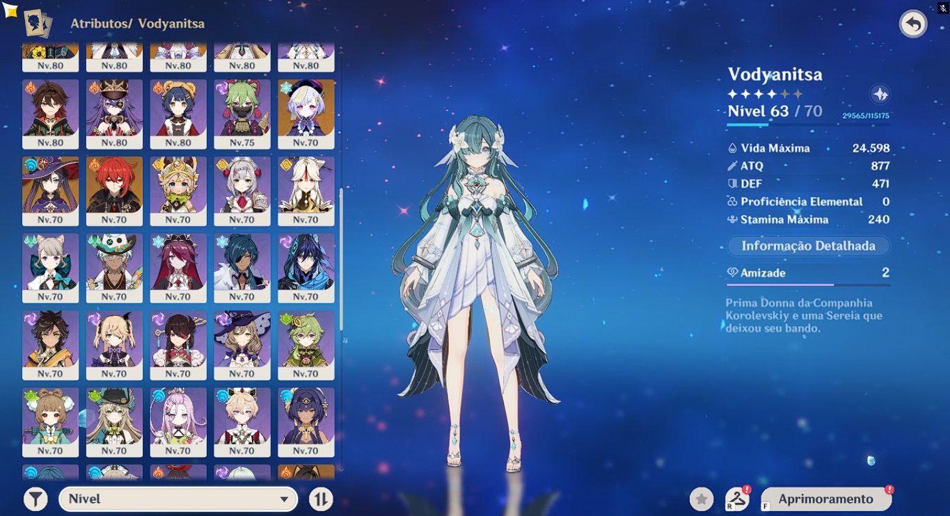 Conta genshin impact + conta de honkai star, rail Ar maximo