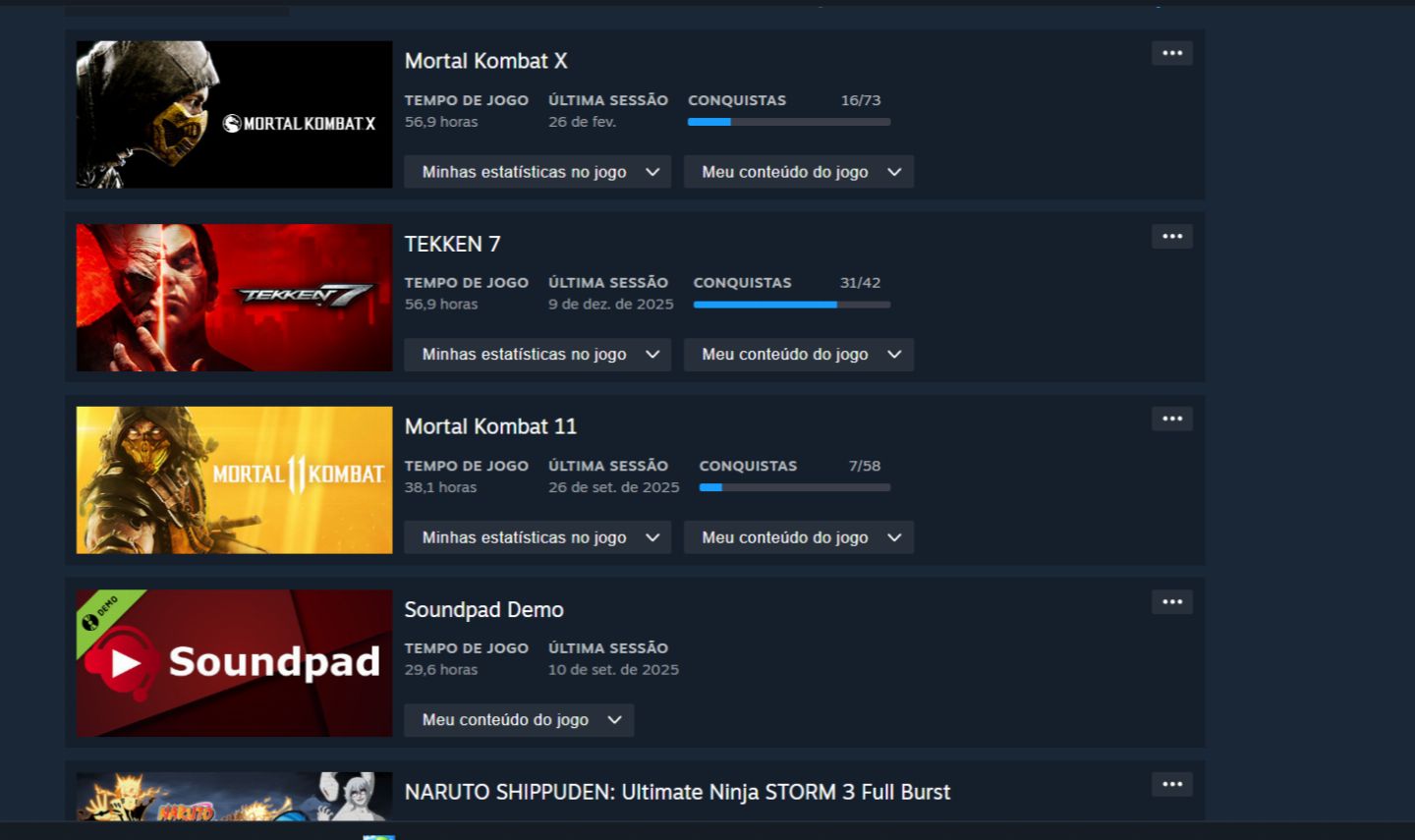 Conta Steam com MK11 + Tekken 7 + Cuphead + Jogos Extras Aproveite!