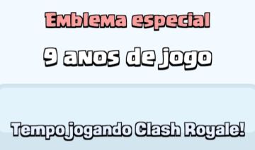 CONTA RARA CLASH ROYALE 9 ANOS!!!