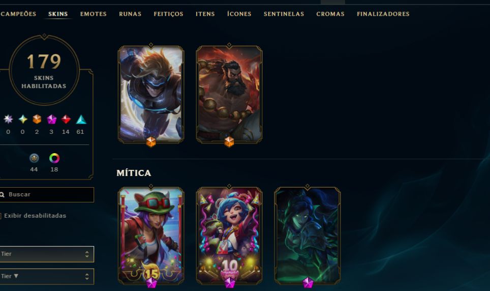 CONTA LEAGUE OF LEGENDS