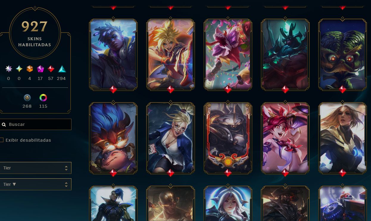 Conta LOL - 927 Skins