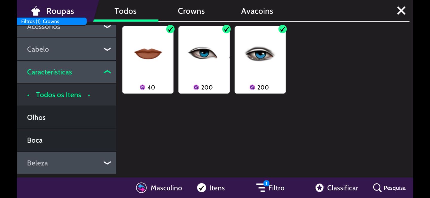 CONTA MASC. AVK LIFE rara chega mais!