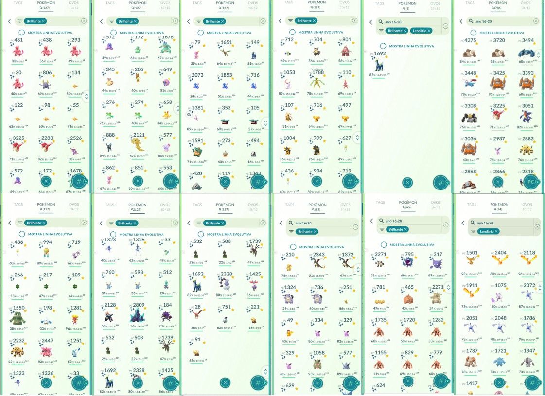 CONTA POKEMON GO LV 53 | 71 LENDARIO | 127 BRILHANTE | CELEBI SHINY | ANO 2016
