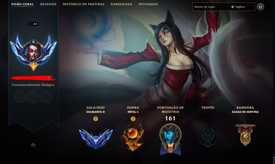 CONTA LOL DIAMANTE 2 WR POSITIVO MMR BOM