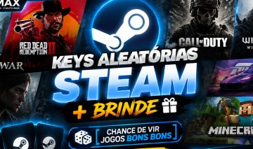 KEYS ALEATÓRIAS STEAM + BRINDE [CHANCE DE VIR JOGOS BONS] [ENTREGA AUTOMATICA]