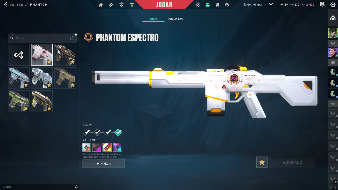 Conta Valorant (peak asc2) com skins