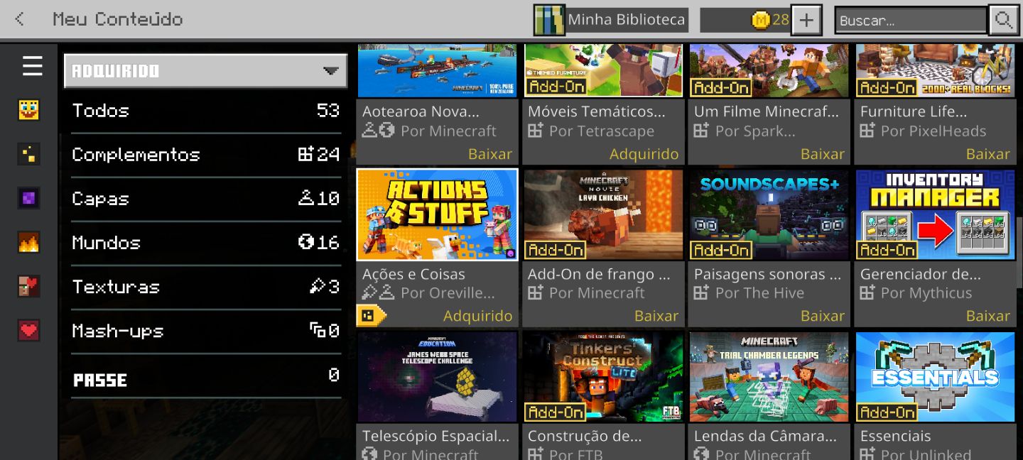 Conta Minecraft