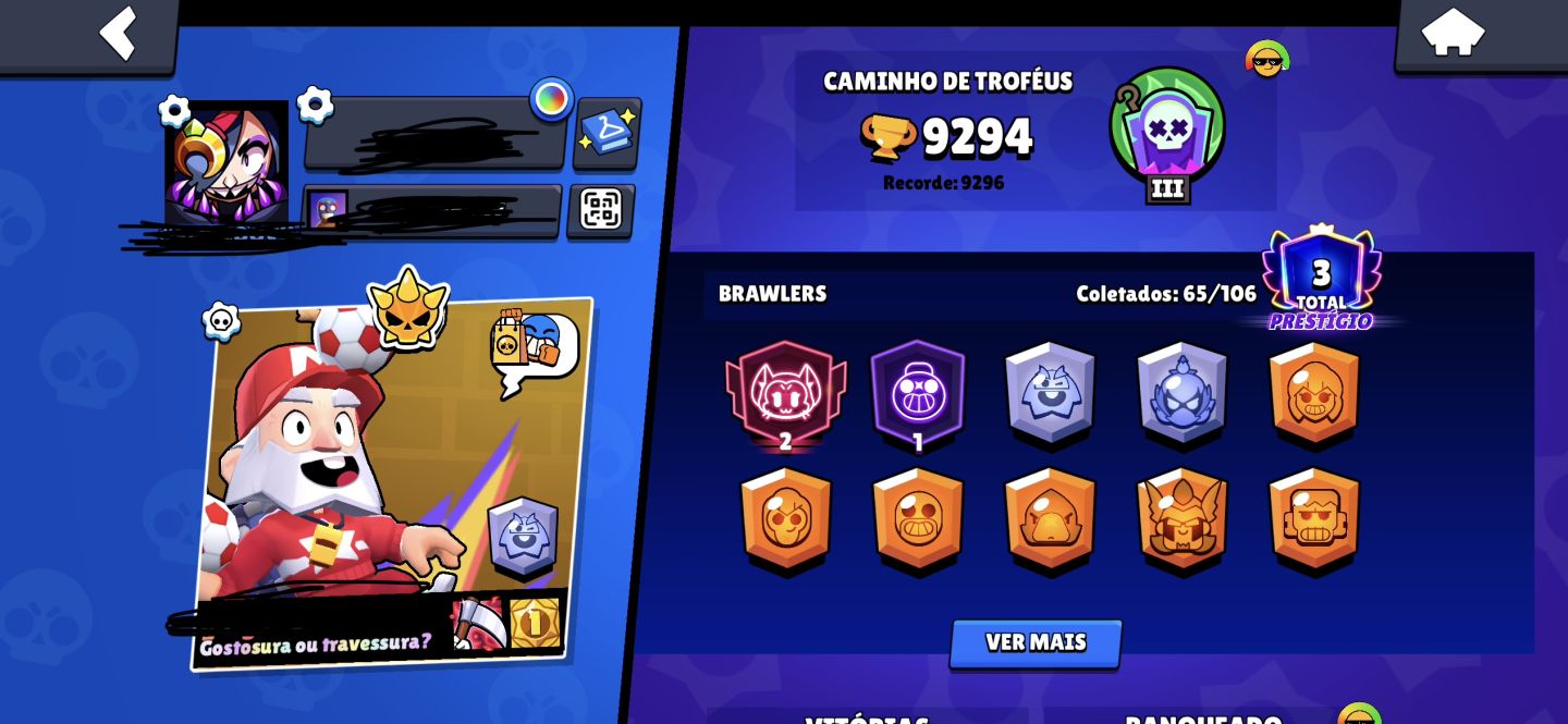 CONTA BRAWL STARS 2019 SIRIUS + DAMIAN 65 BRAWLERS