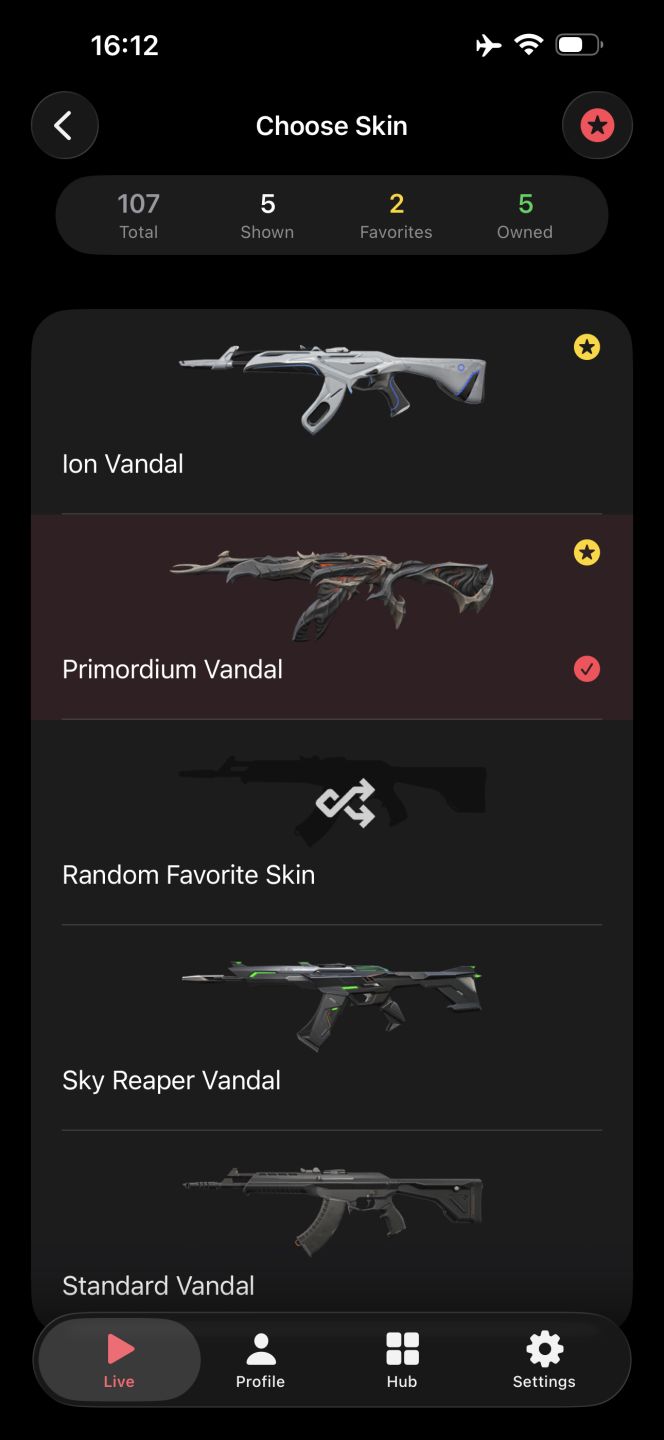 Conta de valorant com karambit sublime e vandal primordium