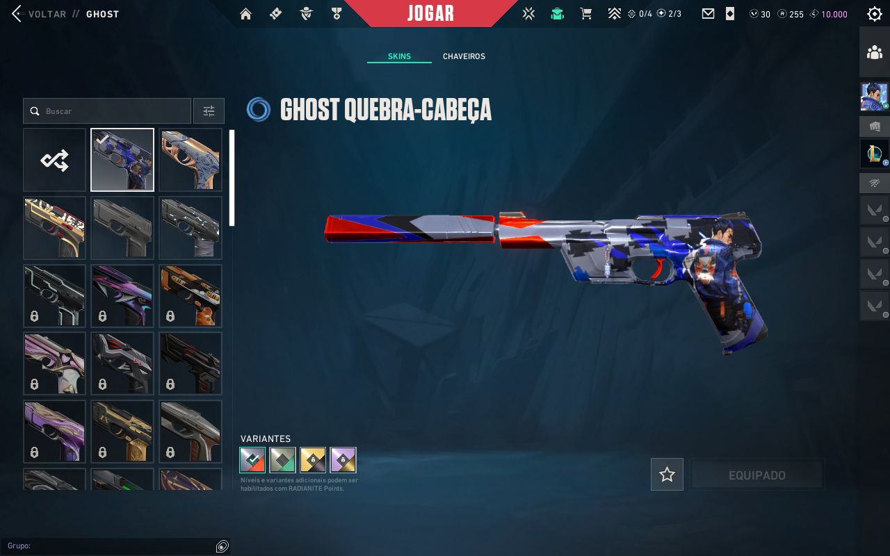 Conta de valorant barata com mutias skins