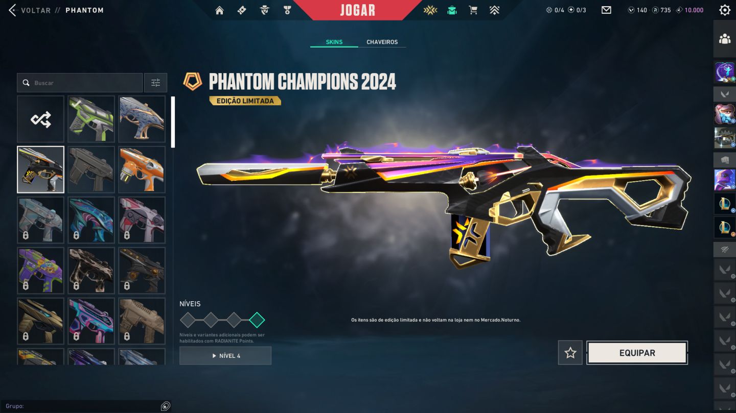 Conta valorant unico dono Varias skins