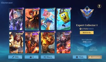CONTA MOBILE LEGENDS COM 209 SKINS (SMURF) LEIA A DESCRIÇÃO