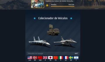 CONTA WAR THUNDER LVL 100 / 19 VEÍCULOS PREMIUM / 6 NAÇÕES NO TOP TIER