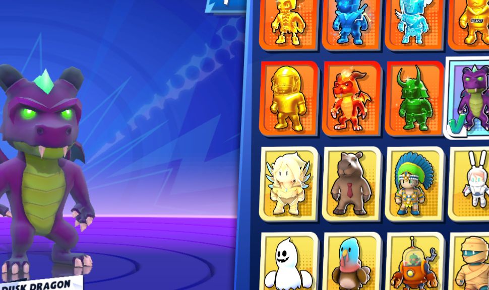 Conta de stumble guys completíssima com mais de 180 skins