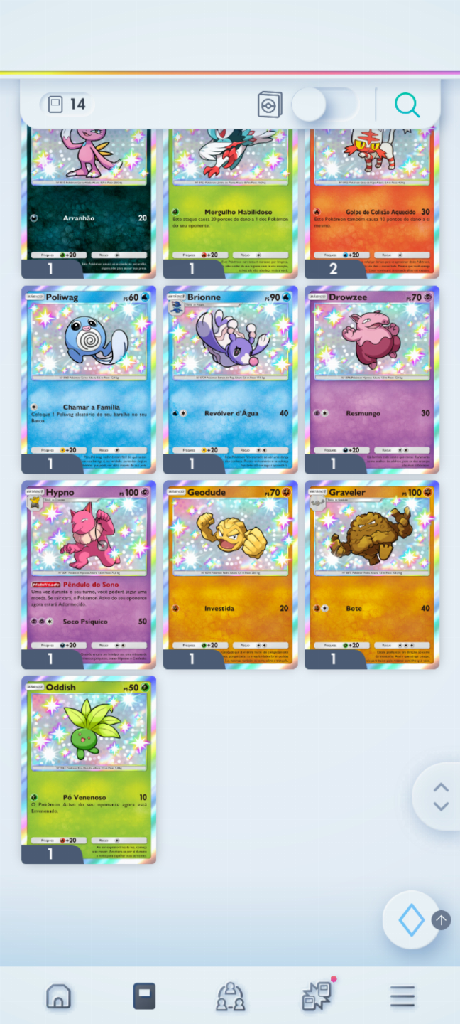 Conta Pokémon TCG - NV 37 com mais de 2k cartas, Lilligant Dourado e muito mais!