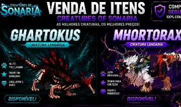 Itens de Creatures of Sonaria e outros jogos Roblox. Chame!