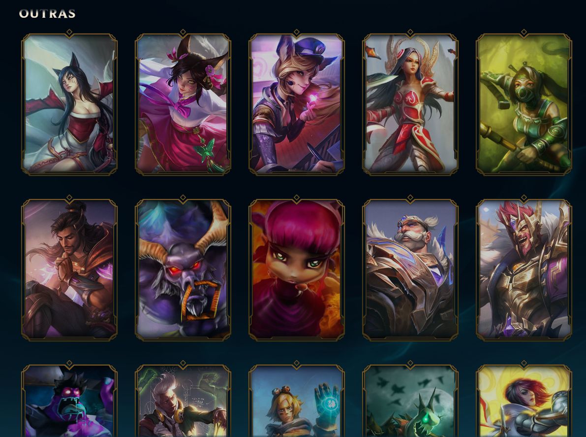 CONTA LOL - GOLD 1 - VARIAS SKINS E MMR DE PLATINA