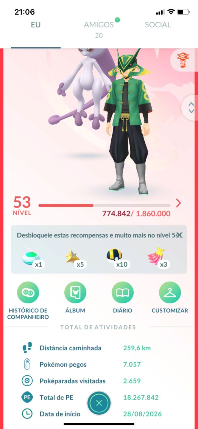 Conta lvl 53