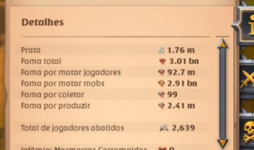 CONTA ALBION ED GAME 3.1BN DE FAMA / CONTA QUASE FULL EM TUDO
