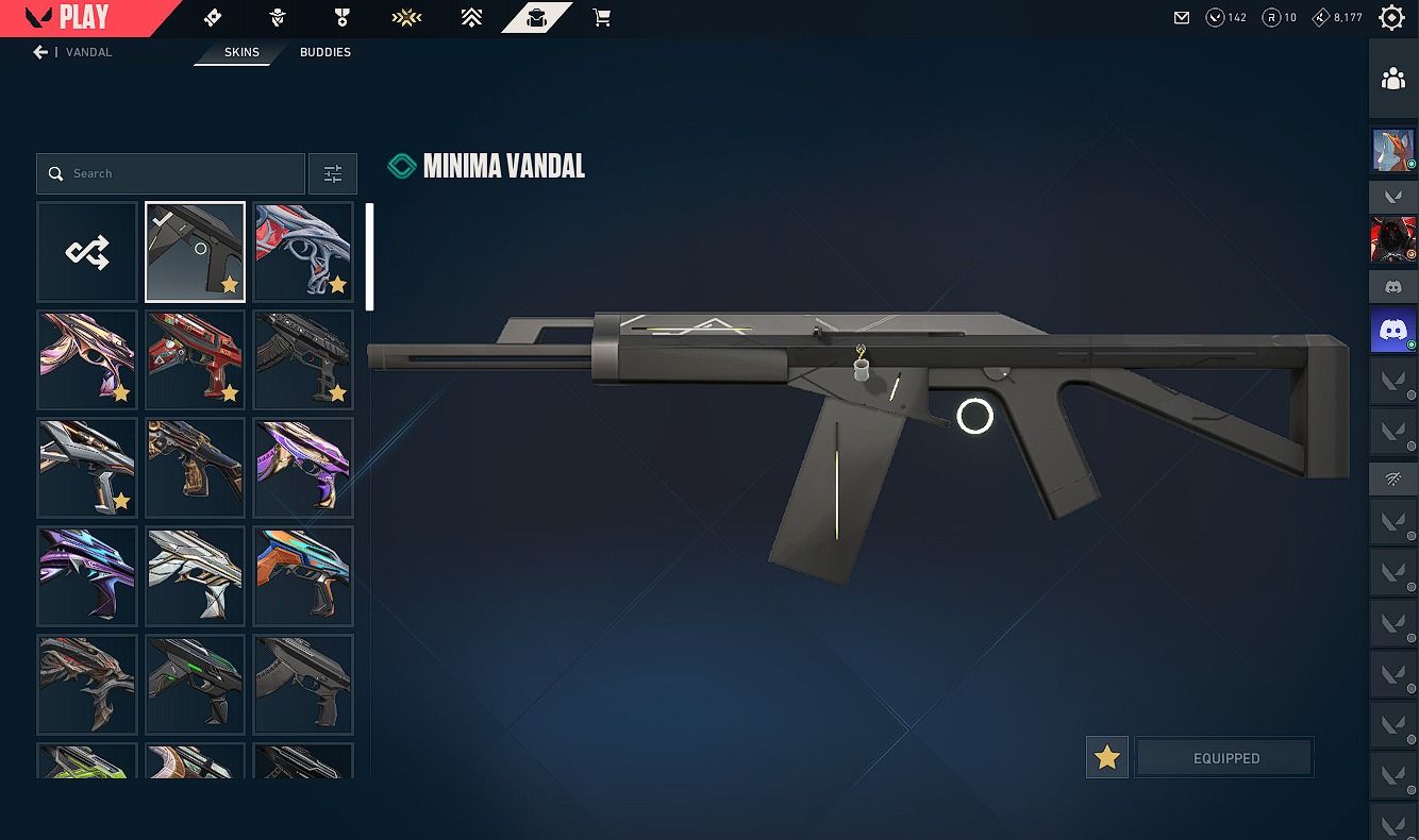 CONTA VALORANT PLATINA 1 SKINS PREMIUM + 4 FACAS